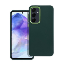utángyártott Frame Samsung Galaxy A55 5G közepesen ütésálló tok kameravédő kerettel, zöld tok és táska