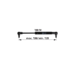 utángyártott Gáznyomórugó gázpedálhoz New Holland 1-40-571-803 - 100 N, hossz 196 mm