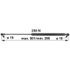 utángyártott Gázrugó hátsó ablakhoz Fendt H524810050070 - 230 N, hossz 501 mm