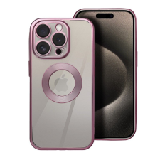 utángyártott Glam Apple iPhone 16e szilikon tok kameravédő lencsével, rózsaszín tok és táska