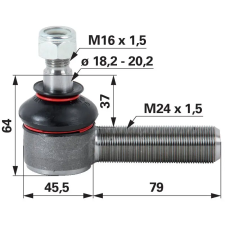 utángyártott Gömbcsukló Fiat 5178390 - M24 x 1,5 autóalkatrész