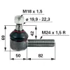 utángyártott Gömbcsukló Manitou - M24 x 1,5