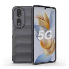 utángyártott Huawei Honor 90, Szilikon tok, közepesen ütésálló, 3D minta, sötétszürke tok és táska