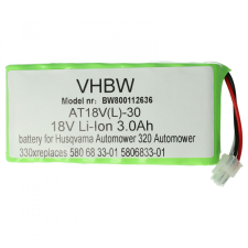 utángyártott Husqvarna 580683301 helyettesítő szerszámgép akkumulátor (Li-Ion, 3000mAh / 54Wh, 18V) - Utángyártott barkácsgép akkumulátor