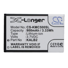 utángyártott KALB2-MXDB01351 Akkumulátor 900 mAh mobiltelefon akkumulátor
