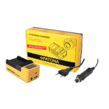 utángyártott Kodak Klic8000, Klic-8000 akkumulátor töltő szett LCD kijelzővel - Utángyártott digitális fényképező akkumulátor töltő