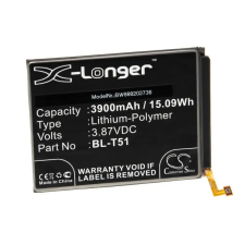 utángyártott LG LMK420BMW készülékhez mobiltelefon akkumulátor (Li-Polymer, 3900mAh / 15.09Wh, 3.87V) - Utángyártott mobiltelefon akkumulátor