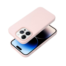 utángyártott Magsafe műbőr tok iPhone 14 Pro, homok rózsaszín tok és táska