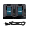 utángyártott Makita LXWT01Z készülékhez dual szerszámgép akkumulátor töltő (Li-Ion, 14.4V-18V, 3A) - Utángyártott