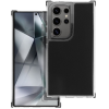 utángyártott Matrix Samsung Galaxy S25 Ultra hátlap tok kameravédő peremmel, fekete (matt)