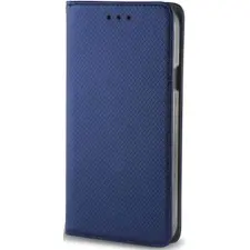 utángyártott Motorola Edge 40 Pro, Oldalra nyíló tok, stand, Smart Magnet, sötétkék tok és táska