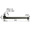utángyártott Nyomtávösszekötő rúd Massey Ferguson 963921 - M16 x 1,5, hossz 419 mm