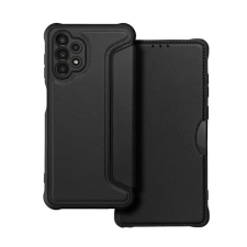 utángyártott Razor book Samsung Galaxy A13 flip tok, fekete tok és táska