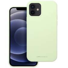 utángyártott Roar Samsung Galaxy S25 prémium szilikon tok velúr béléssel, világoszöld tok és táska