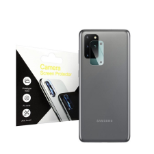 utángyártott Samsung G985 Galaxy S20+ tempered glass kamera védő üvegfólia mobiltelefon kellék