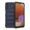 utángyártott Samsung Galaxy A32 5G SM-A326B, Szilikon tok, közepesen ütésálló, 3D minta, sötétkék