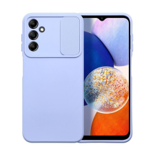 utángyártott Slide Samsung Galaxy A14 5G/A14 4G, kameravédős szilikon tok, levendula tok és táska