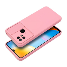 utángyártott Slide Xiaomi Redmi 9C, kameravédős szilikon tok, rózsaszín tok és táska