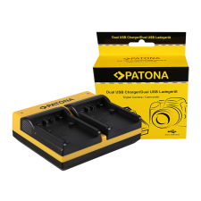 utángyártott Sony Handycam DVD510E, DVD705E, DVD755E készülékekhez fényképezőgép dual akkumulátor töltő - Utángyártott digitális fényképező akkumulátor töltő