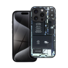 utángyártott Tech iPhone 12 szilikon hátlap tok, fekete (5903396282560) tok és táska