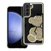 utángyártott Teddy Bear Samsung Galaxy A37 csillogó köves tok, arany