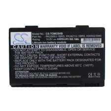 utángyártott Toshiba Satellite Pro M40X-131 készülékhez laptop akkumulátor (Li-ion, 14.8V, 4400mAh) - Utángyártott toshiba notebook akkumulátor