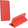 utángyártott Xiaomi Redmi 13C 4G / Redmi 13C 5G / Poco C65, Oldalra nyíló tok, stand, Luna Book, piros