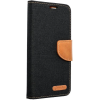utángyártott Xiaomi Redmi Note 13 4G, Oldalra nyíló tok, stand, Canvas Book, fekete