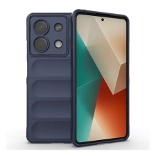 utángyártott Xiaomi Redmi Note 13 5G, Szilikon tok, közepesen ütésálló, 3D minta, sötétkék tok és táska