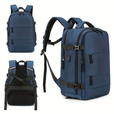  UTAZÓ HÁTIZSÁK- KÉK- 40 X 30 X 20 CM hátizsák