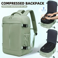  Utazó Hátizsák- Vákuumos -Világos zöld- 40 X 25 X 20 CM hátizsák