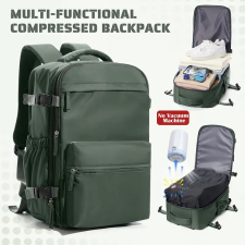  Utazó Hátizsák- Vákuumos -Zöld- 42 X 29 X 15 CM hátizsák