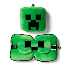 Utazópárna Szemmaszkkal, Plüss RELAXEAZZZ - Minecraft Creeper bababiztonság