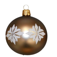  Üveg gömb Barna 7 cm karácsonyfadísz
