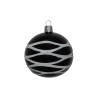 Üveg gömb fekete 8 cm