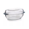  Üveg sütőtál BORCAM 4,15l, fedővel, ovális 3359062