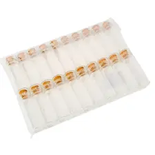  Üvegcse parafadugóval 7x2,2cm 20db-os dekorációs kellék