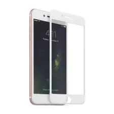  Üvegfólia iPhone SE 2020 - 5D full glue, kemény tokbarát fólia fehér kerettel mobiltelefon kellék