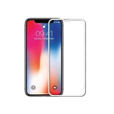  Üvegfólia iPhone Xs Max - 5D Full glue üvegfólia fehér kerettel mobiltelefon kellék