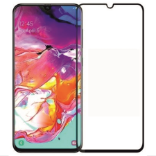  Üvegfólia LG K40 - fekete tokbarát Slim 3D üvegfólia mobiltelefon kellék