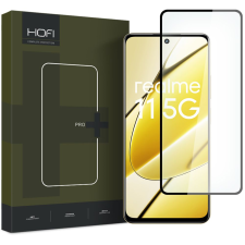 Üvegfólia Realme 11 5G - HOFI tokbarát 3D üvegfólia fekete kerettel mobiltelefon kellék