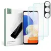  Üvegfólia Samsung Galaxy A14 4G / LTE (A145) - TECH-PROTECT Supreme - 2 db üvegfólia + 1db fekete keretes kamera védőkeret