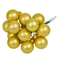  Üveggömb pick pisztácia matt 2cm 12db-os dekorációs kellék