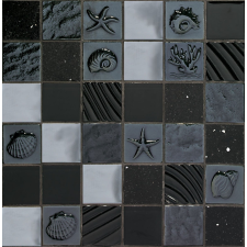 Üvegmozaik Mosavit Marina negro 30x30 cm matt/fényes MARINANE csempe