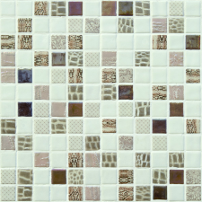 Üvegmozaik Mosavit Safari beige 30x30 cm fényes SAFARIBE csempe