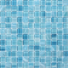  Üvegmozaik Premium Mosaic aqua blue 30x30 cm fényes MOSCH192 csempe