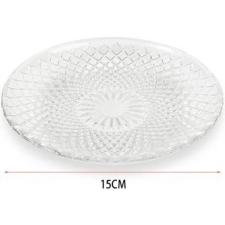  ÜVEGTÁL 15CM tányér és evőeszköz