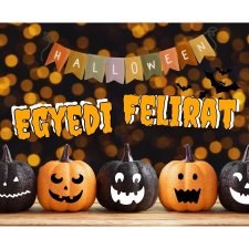 Üzenőkártya a Te feliratoddal, több méretben, Halloween 2. party kellék