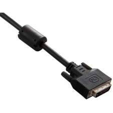 V7 - DVI Dual Link kábel M/M 2m - Fekete kábel és adapter