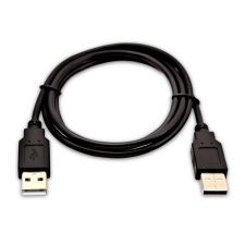 V7 USB-A apa - USB-A apa Adatkábel 1m - Fekete (V7USB2AA-01M-1E) kábel és adapter
